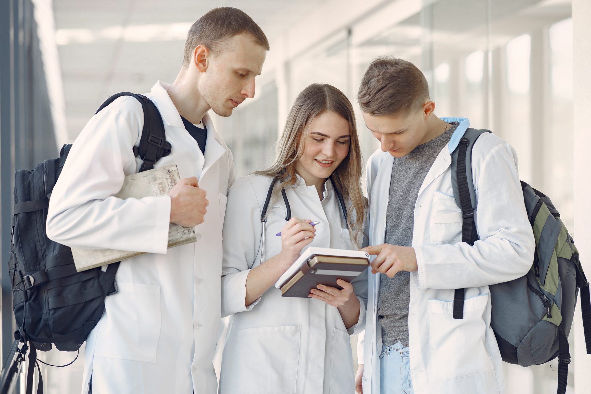Healthcare professionals collaborating